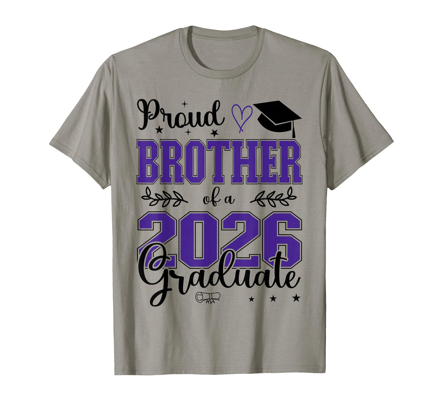 Proud Brother of a Class of 2026 Graduate for Graduation T-Shirt