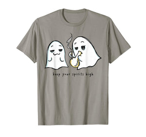 Keep Your Spirits High Funny Ghost Weed T-Shirt