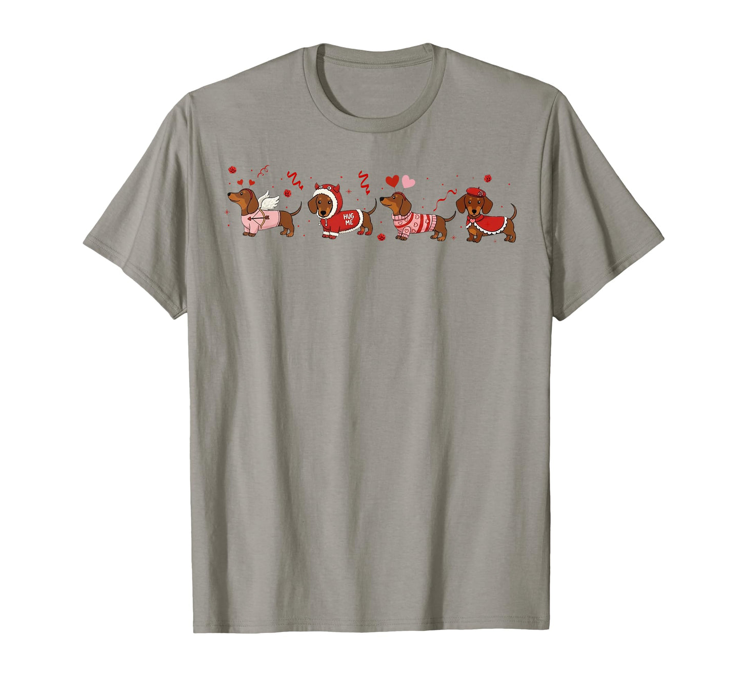 Dachshund Valentines Wiener Dog Love Tee Dog Mom Humor Tee T-Shirt