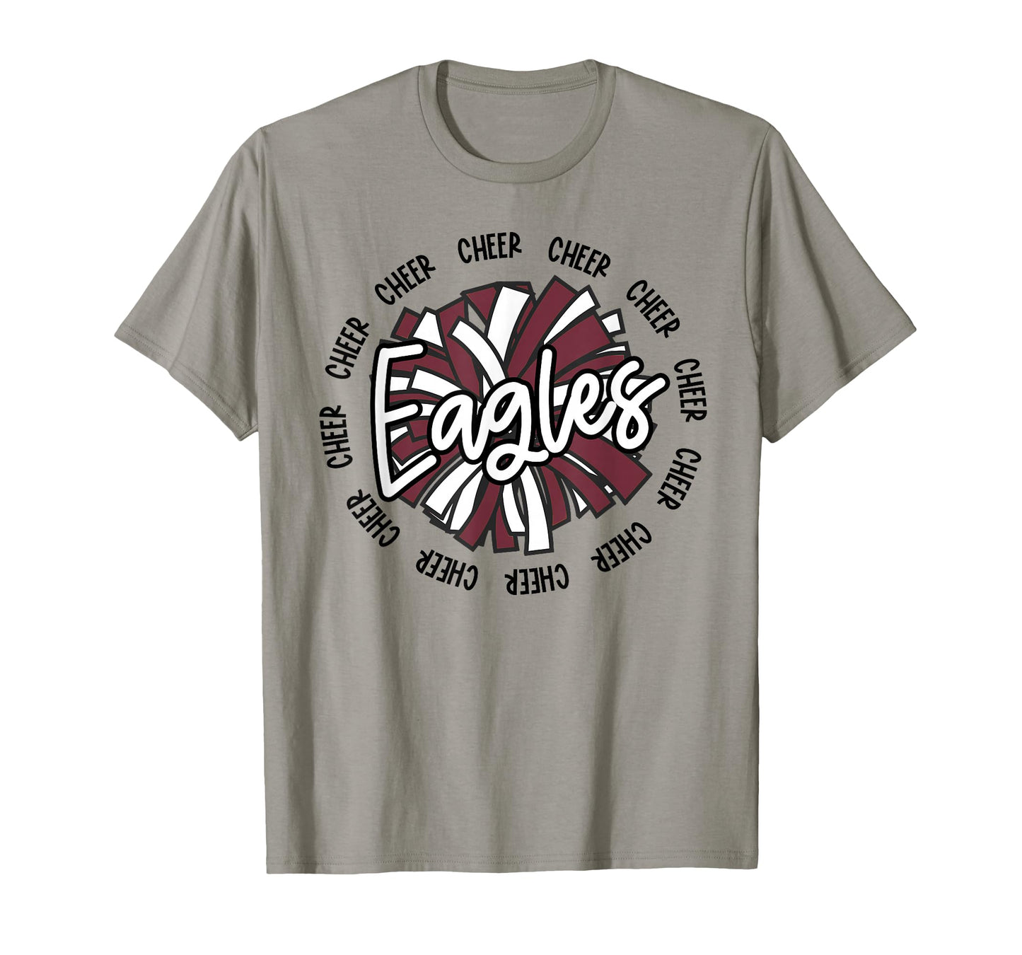 Maroon Eagles Cheer Mom Cheerleading Team Squad Coach Eagle T-Shirt