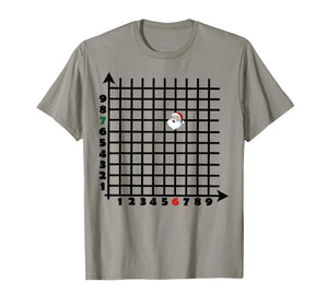Coordinate (6,7) Funny Math Teacher Christmas 67 Math Lover T-Shirt