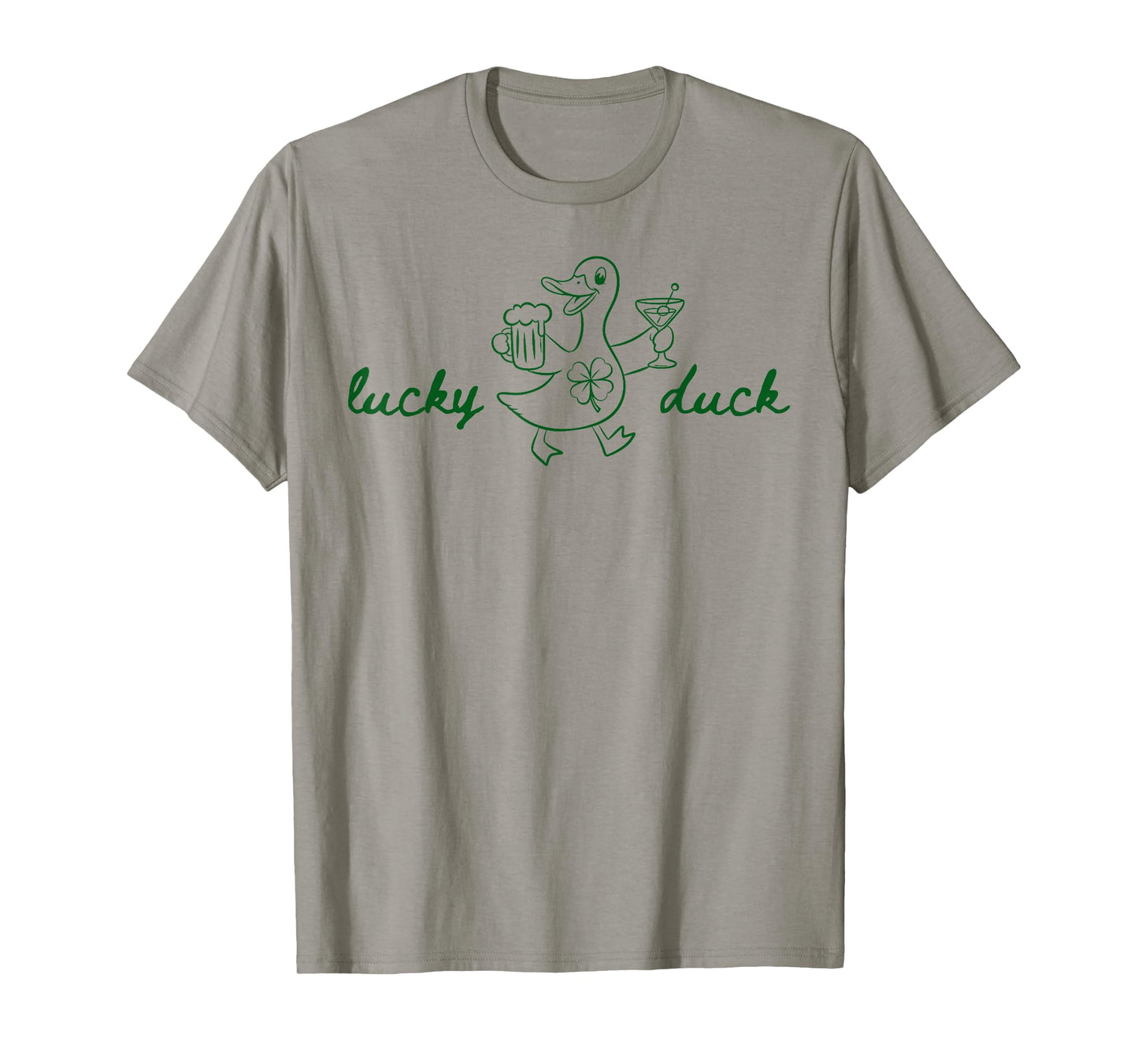 Lucky Duck Funny Irish Drinking St Patricks Day Men Women T-Shirt