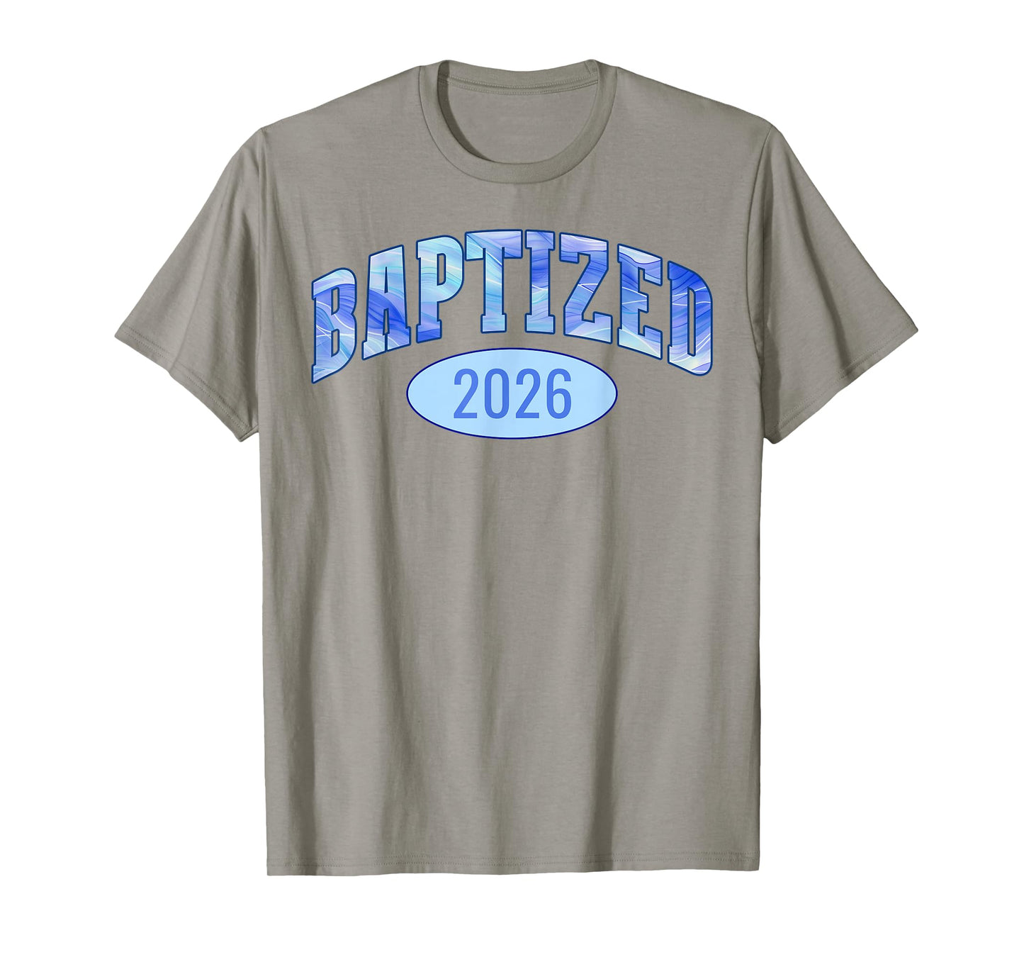 Baptized 2026 Sports Aesthetic Christian Baptism T-Shirt