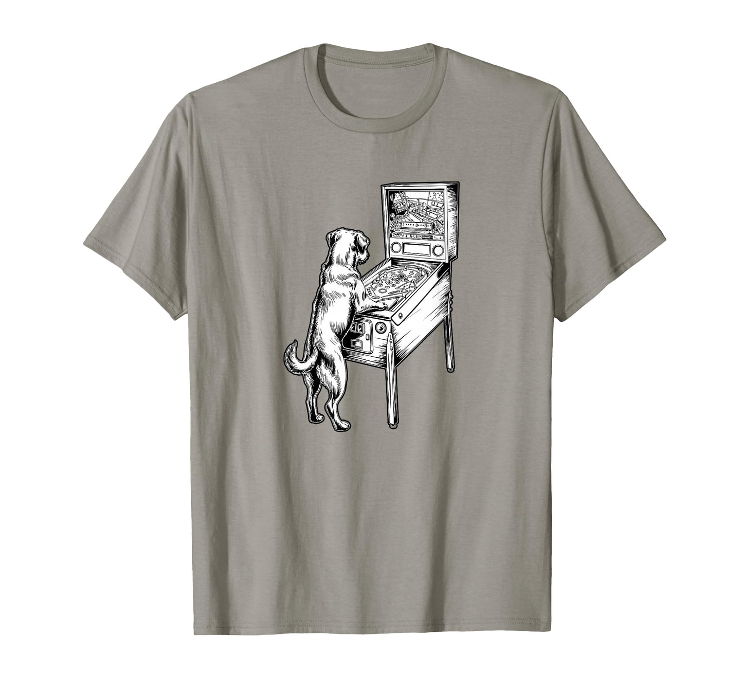 Pinball Player and Dog Lover, Arcade Gamer T-Shirt