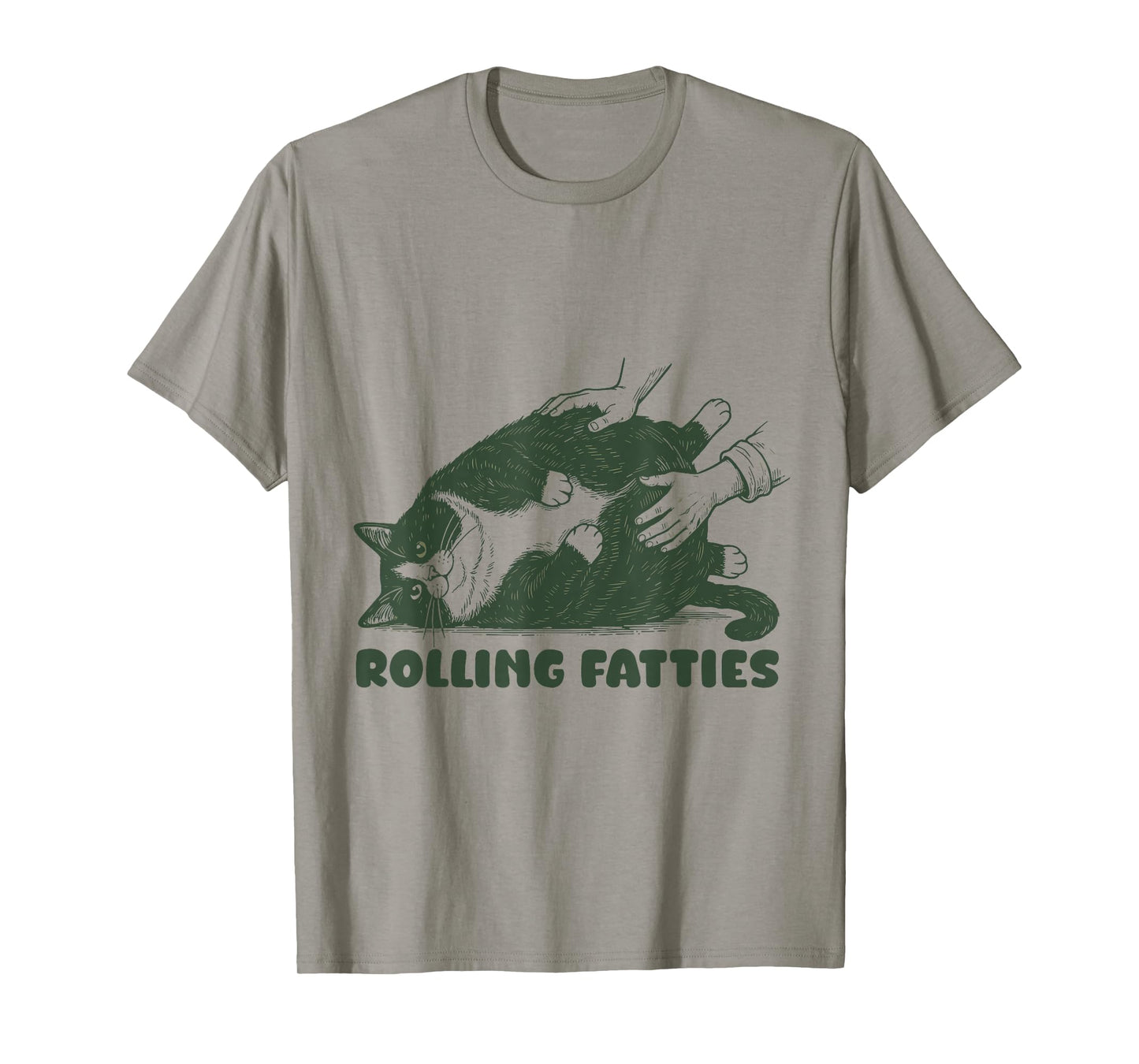 Rolling Fatties Tuxedo Cat Funny Cute Tuxedo Lover T-Shirt