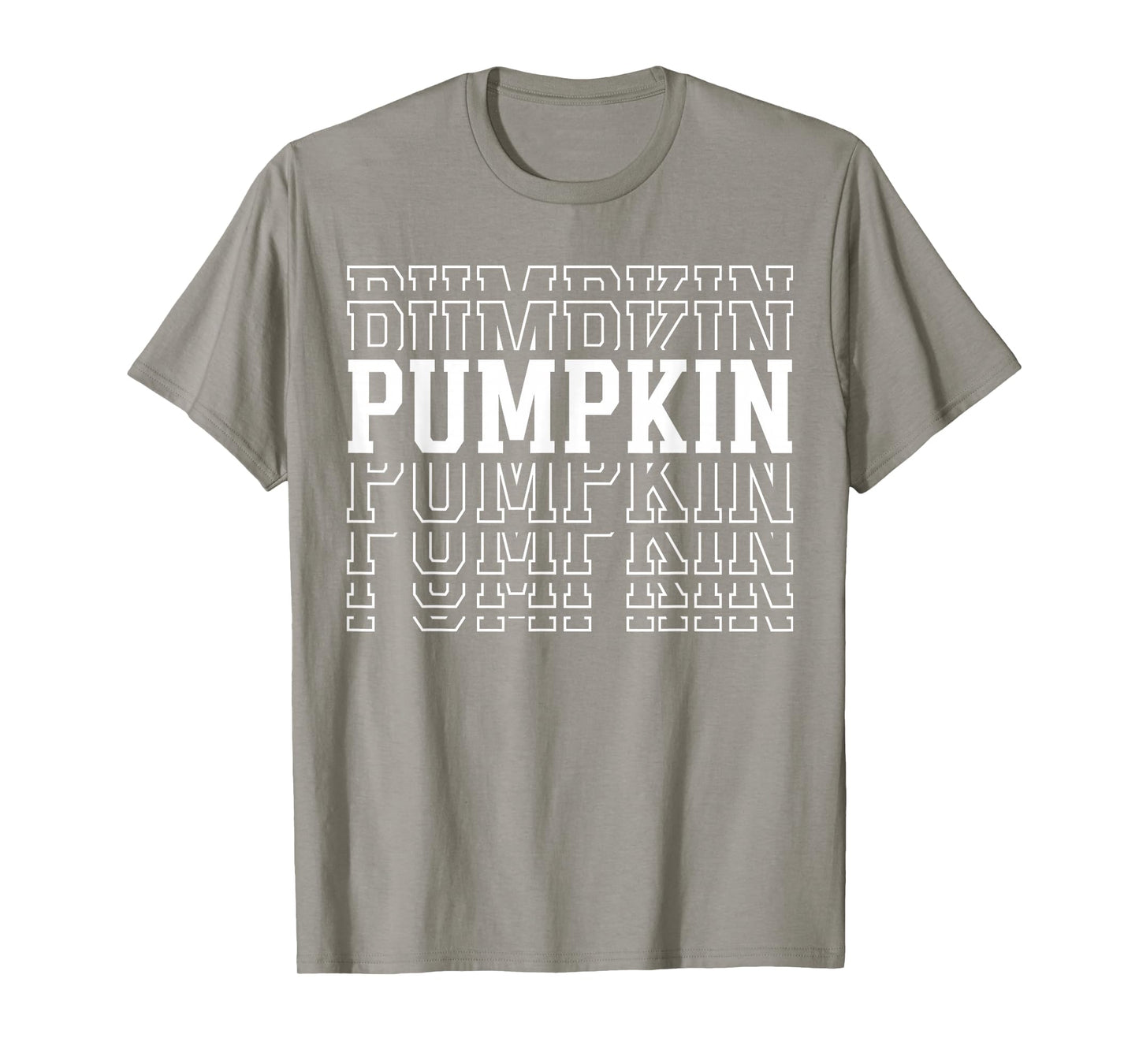 Pumpkin Layered Text Costume Autumn Lover T-Shirt