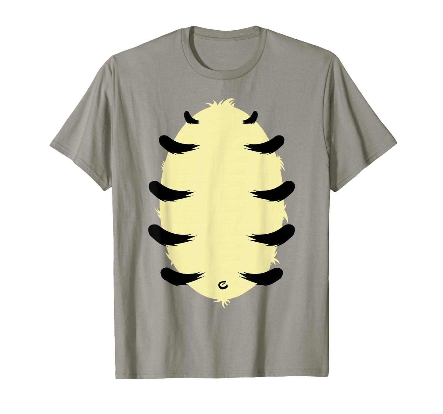 Orange Tiger Belly Hairy Costume Halloween Animal T-Shirt