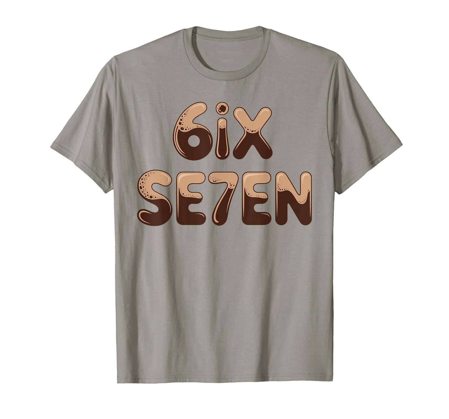 6IX SE7EN Funny 67 Six Seven Meme Coffee Espresso 6 7 Design T-Shirt