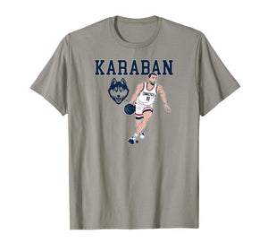 Alex Karaban - Name Pose - UConn Huskies Basketball T-Shirt