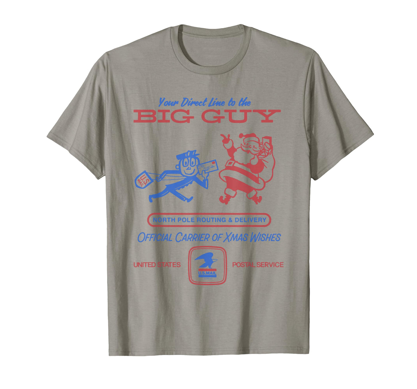 USPS Official Carrier of Xmas Wishes Christmas Delivery T-Shirt