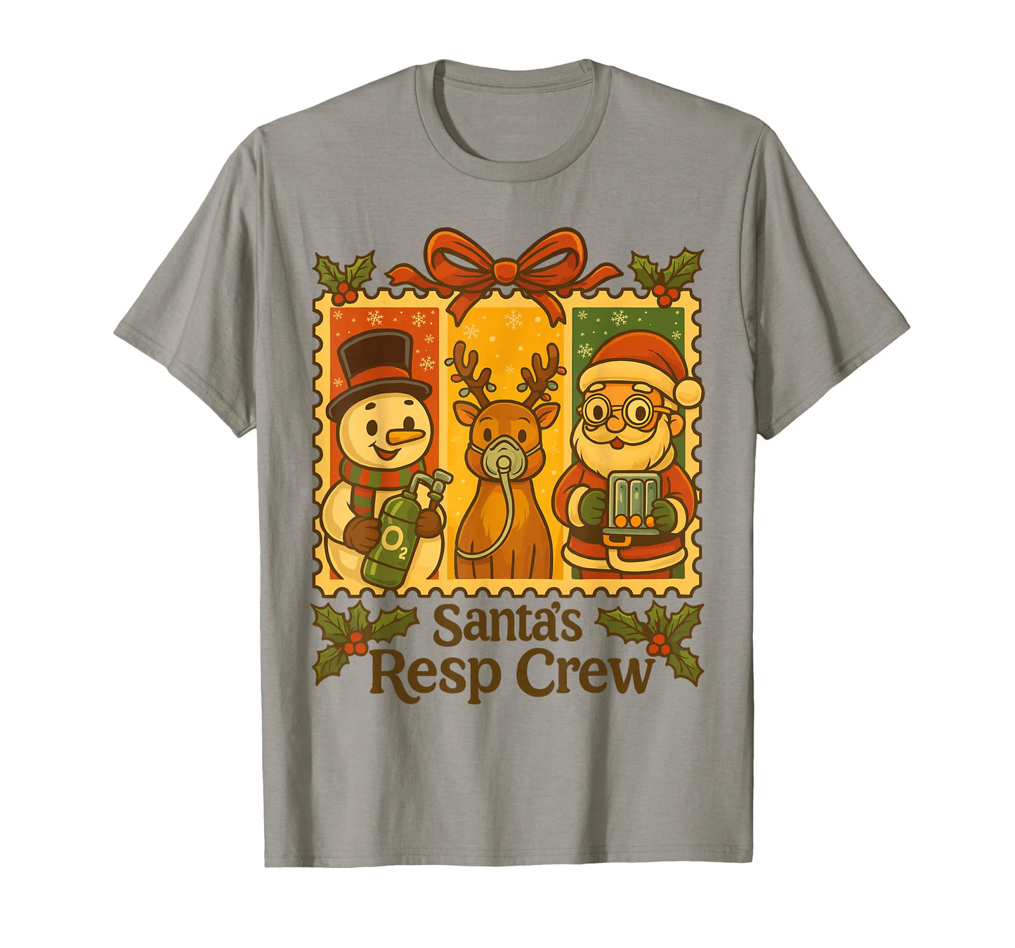 Funny Christmas Respiratory Therapy Crew Xmas RT Nurse T-Shirt