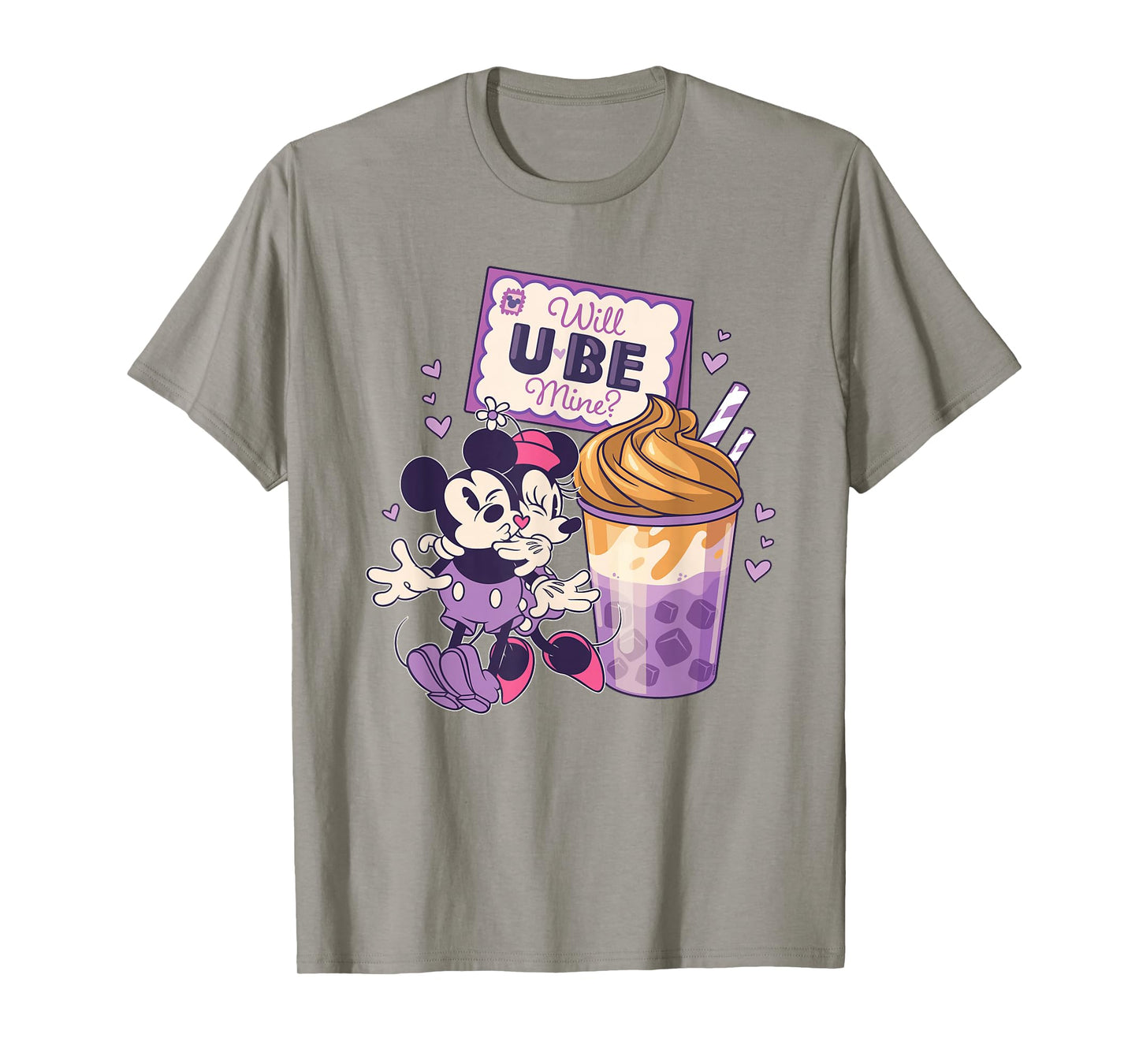 Disney Mickey & Minnie Will Ube Mine? Valentine's Day Gift T-Shirt