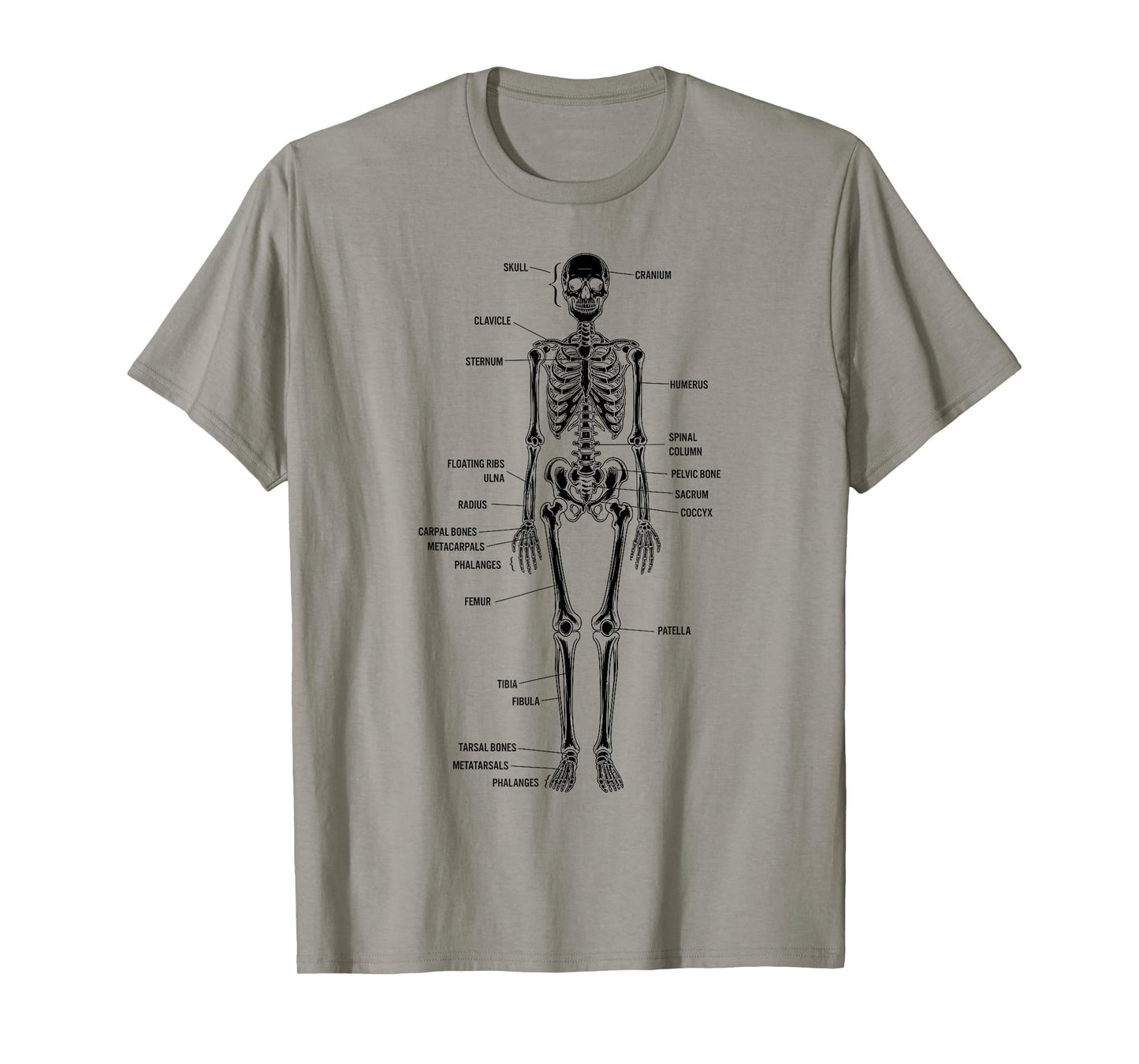 Skeleton Bones Anatomy Detailed Study Illustration T-Shirt