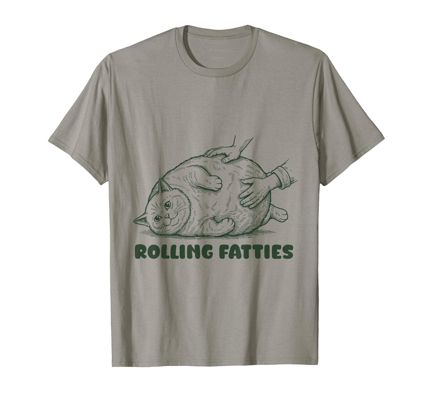 Rolling Fatties British Shorthair Funny Cute Cat Lover T-Shirt