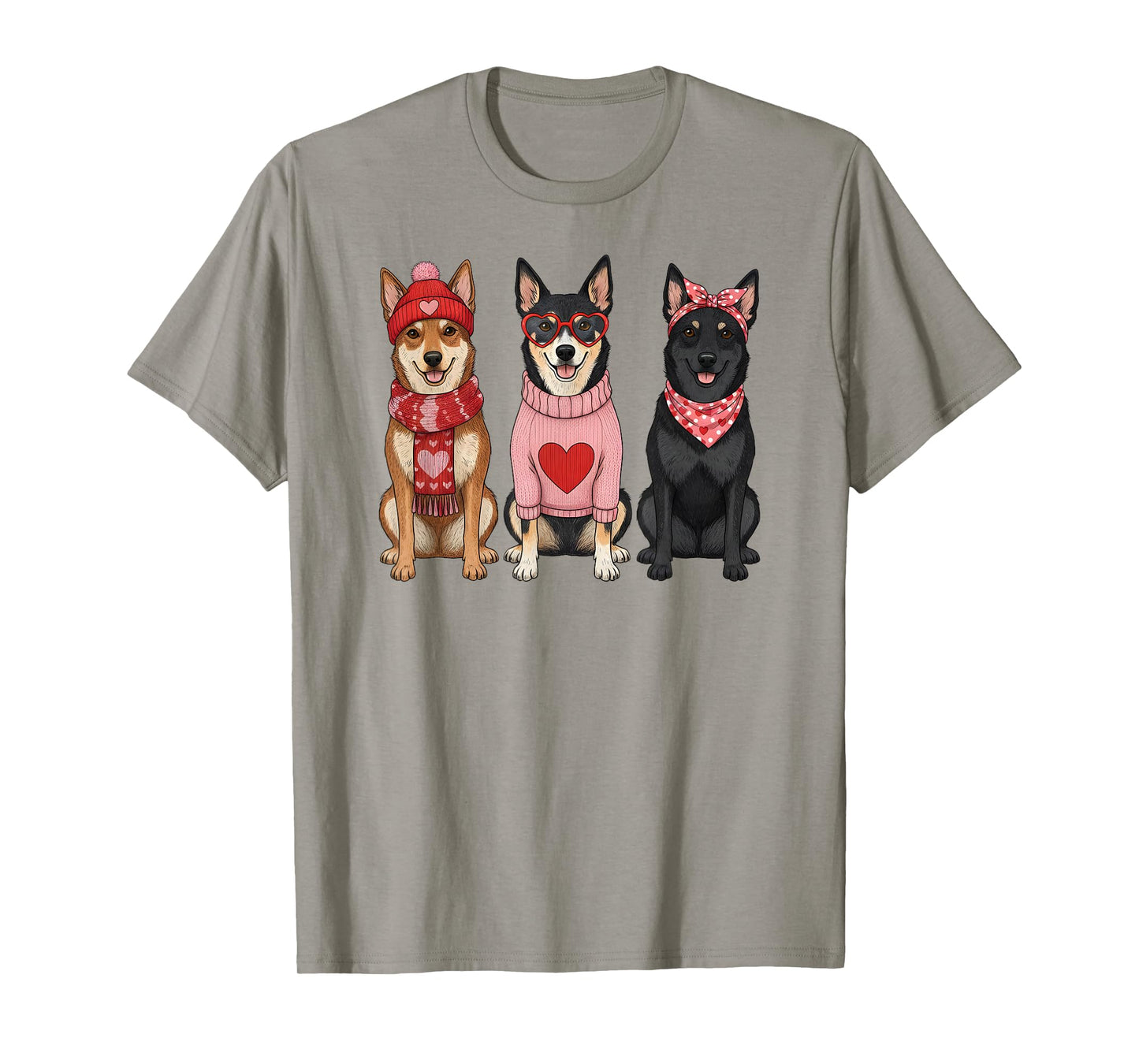 Cute Australian Kelpie Valentine Dog T-Shirt