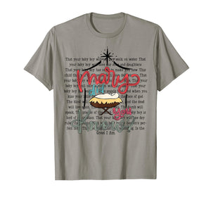 Preppy Mary Did You Know Christian Christmas Quote T-Shirt