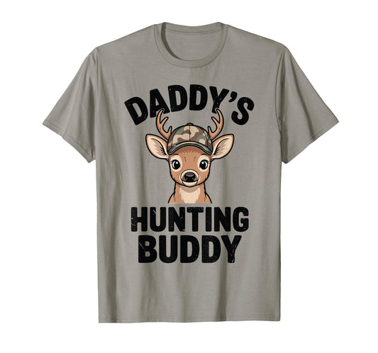 Youth Camo Deer Hunting Daddy's Hunting Buddy Camouflage Boy T-Shirt
