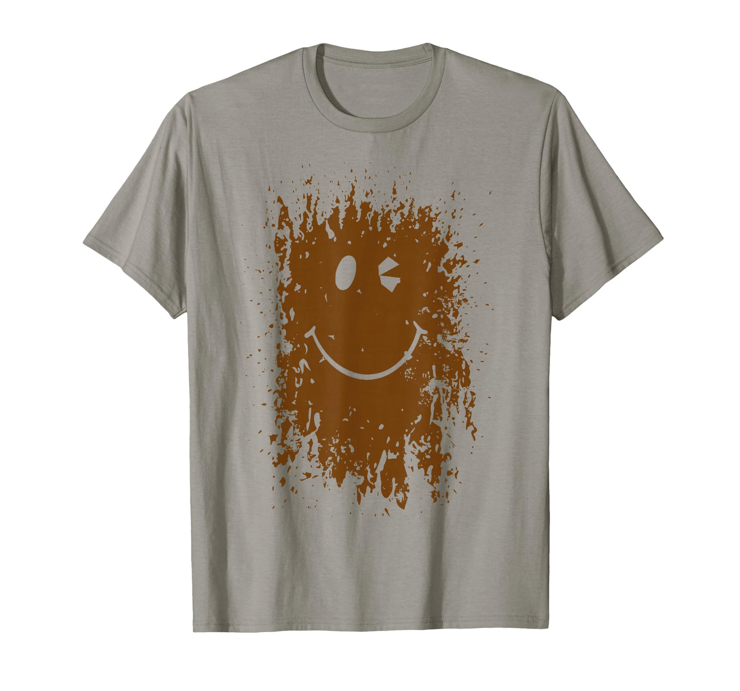 Funny Splash Mud Splatter Face Run Forest Gump T-Shirt