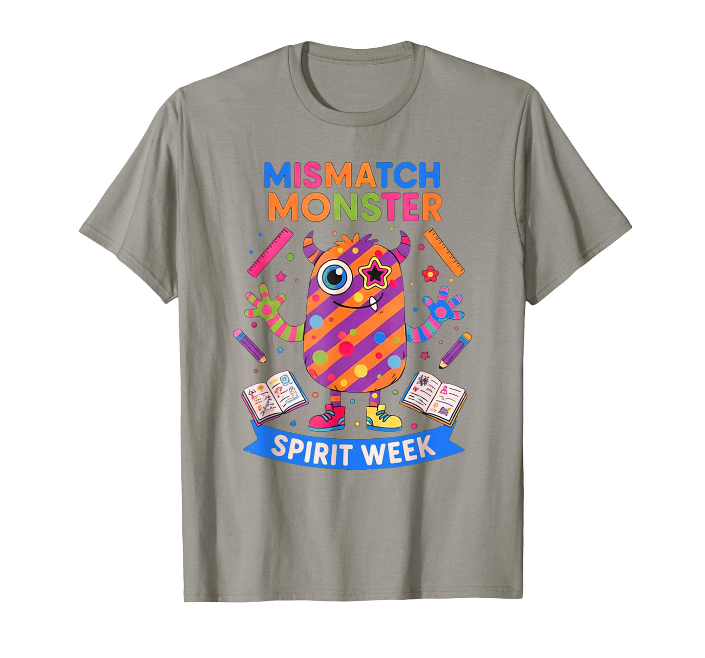 Mismatch Monster Shirt Spirit Week Kids School Wacky Day T-Shirt