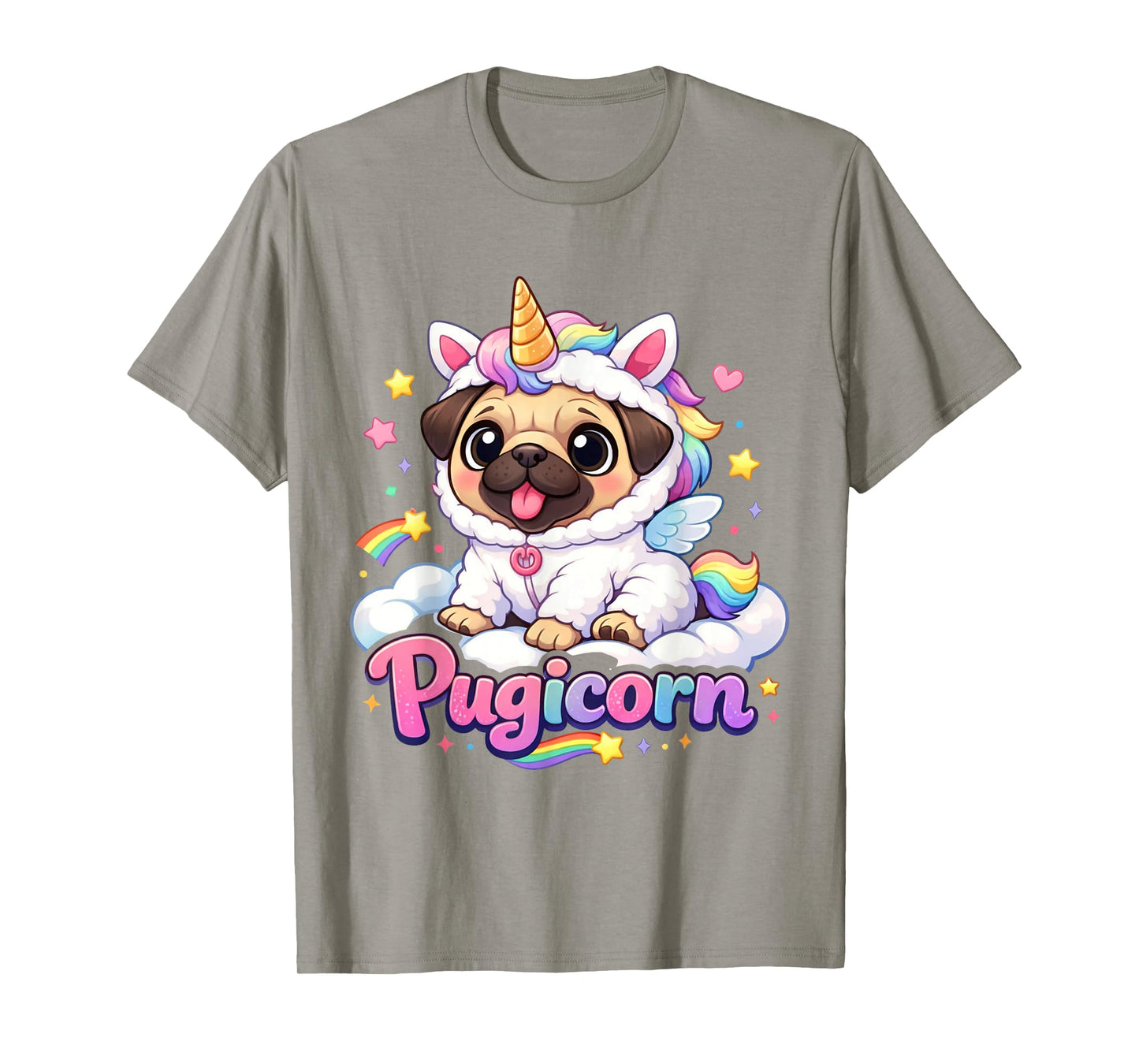 Pugicorn Funny Pug Unicorn Dog T-Shirt