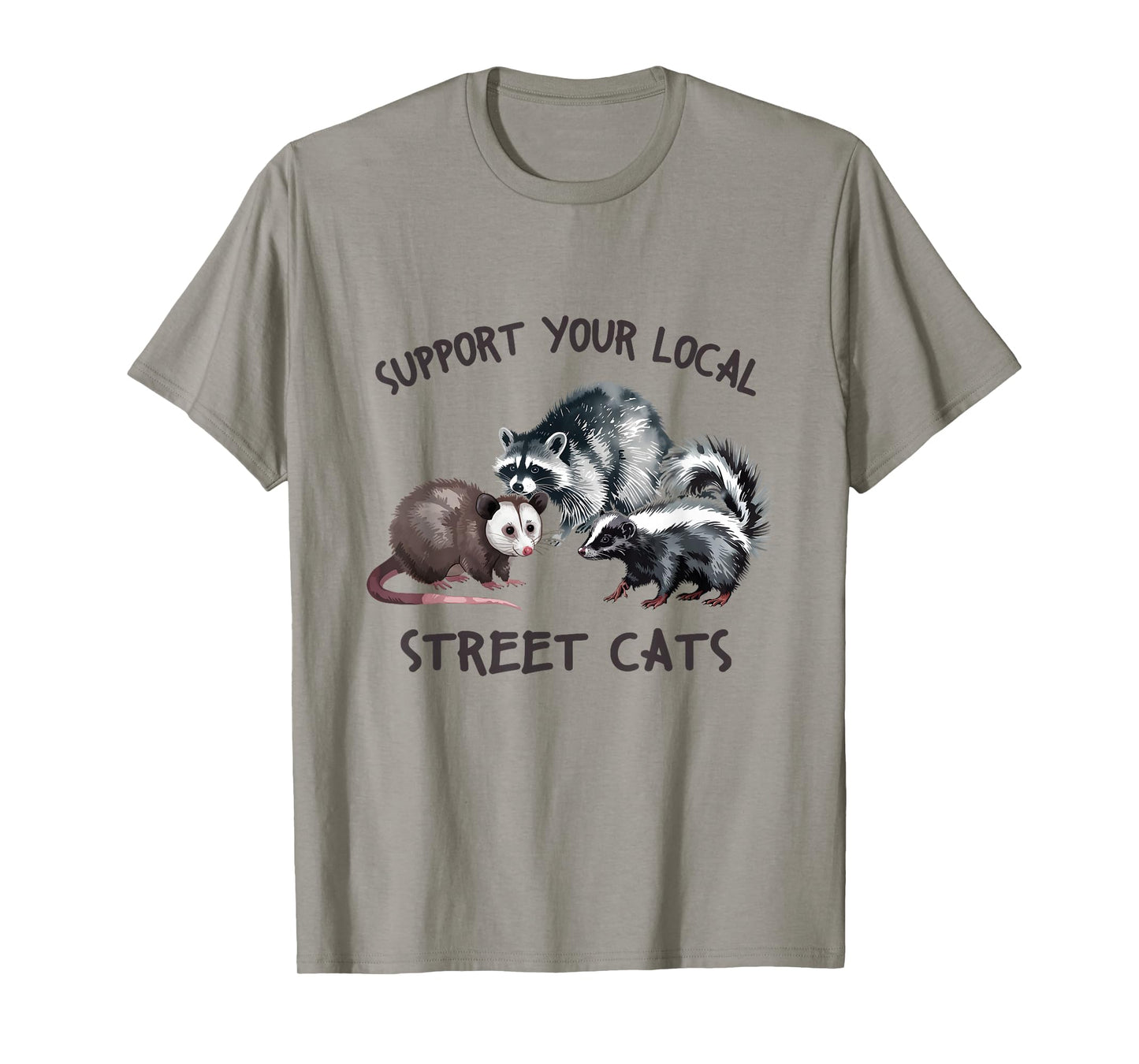 Support Your Local Wildlife Street Cats T-Shirt