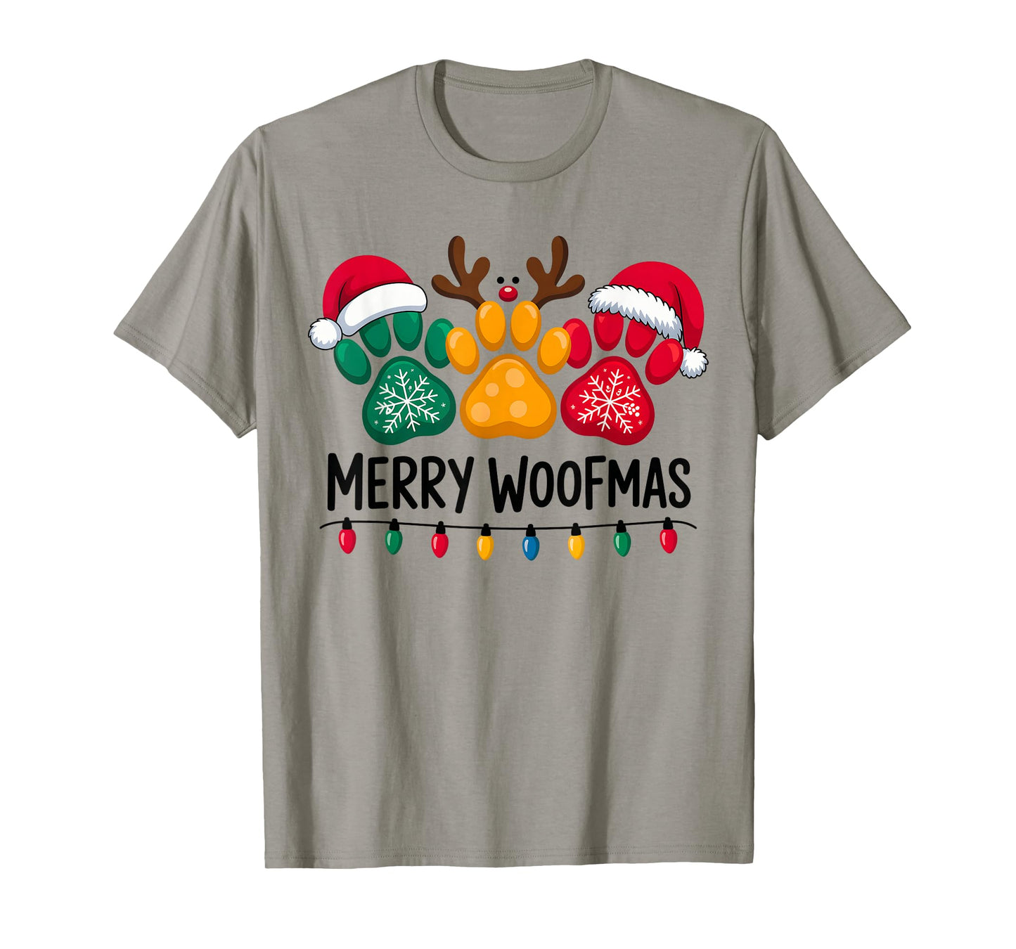 Merry Woofmas Christmas Dog T-Shirt