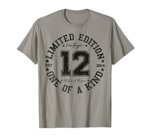 12 Year Old Gifts Vintage 2014 Limited Edition 12th Birthday T-Shirt