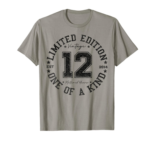 12 Year Old Gifts Vintage 2014 Limited Edition 12th Birthday T-Shirt