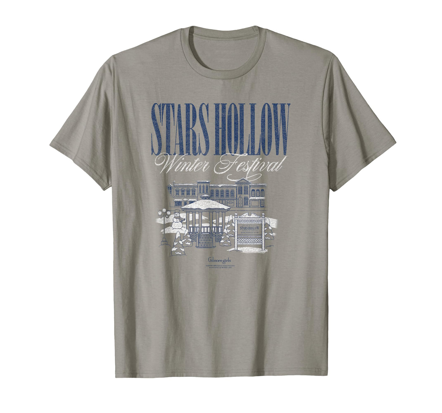 Gilmore Girls Winter Festival Snowy Stars Hollow TV Show T-Shirt