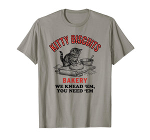 Kitty Biscuits Bakery T for Cat Lovers T-Shirt