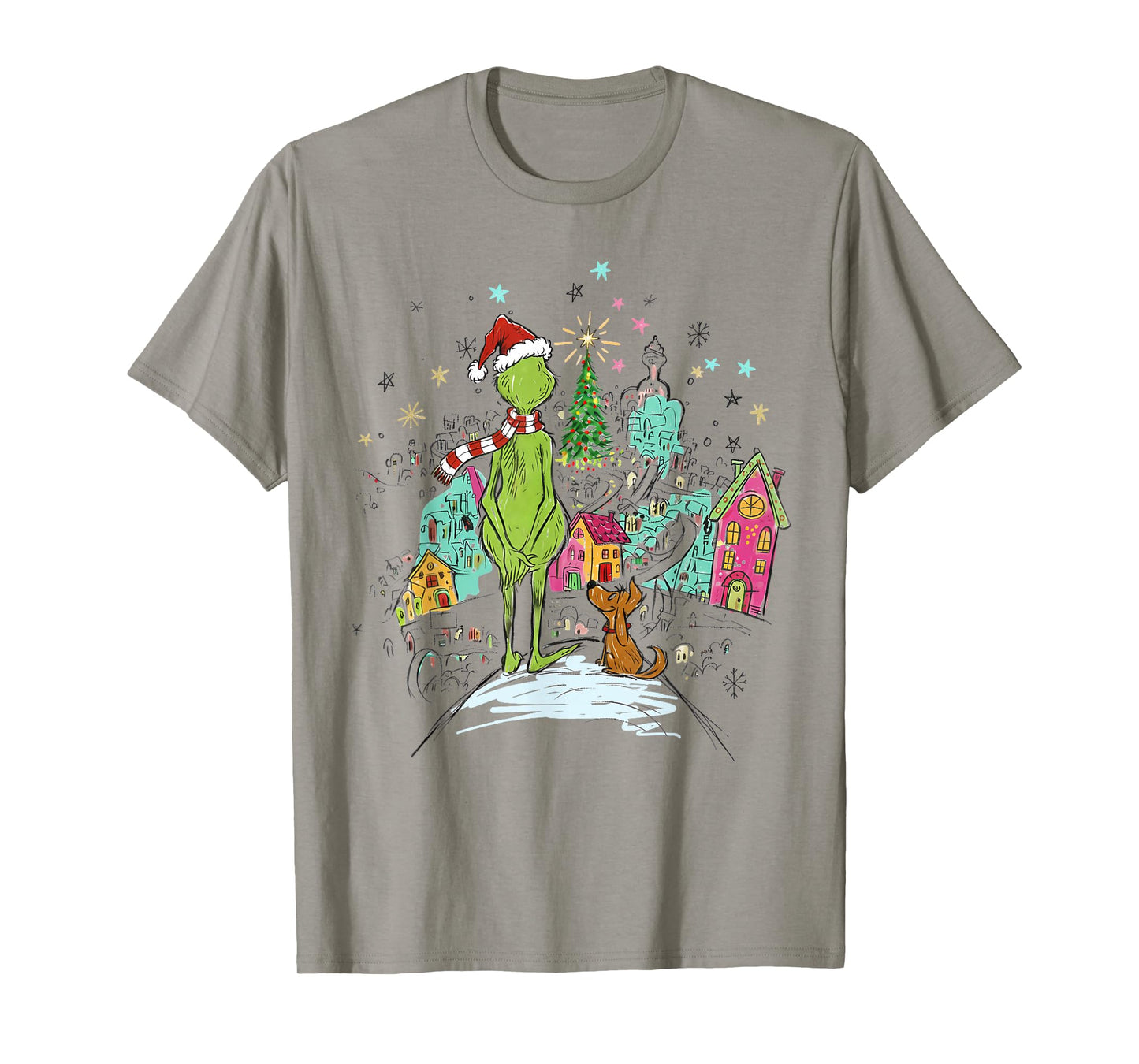 Christmas Character Matching Family Xmas Village T-Shirt
