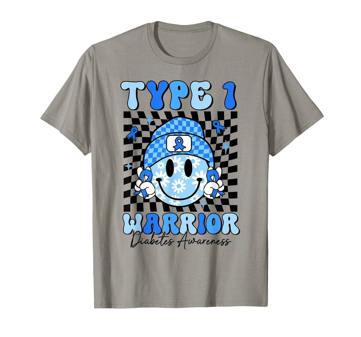 Diabetes Awareness Toddler Ribbon T1D Warrior Support Squad T-Shirt