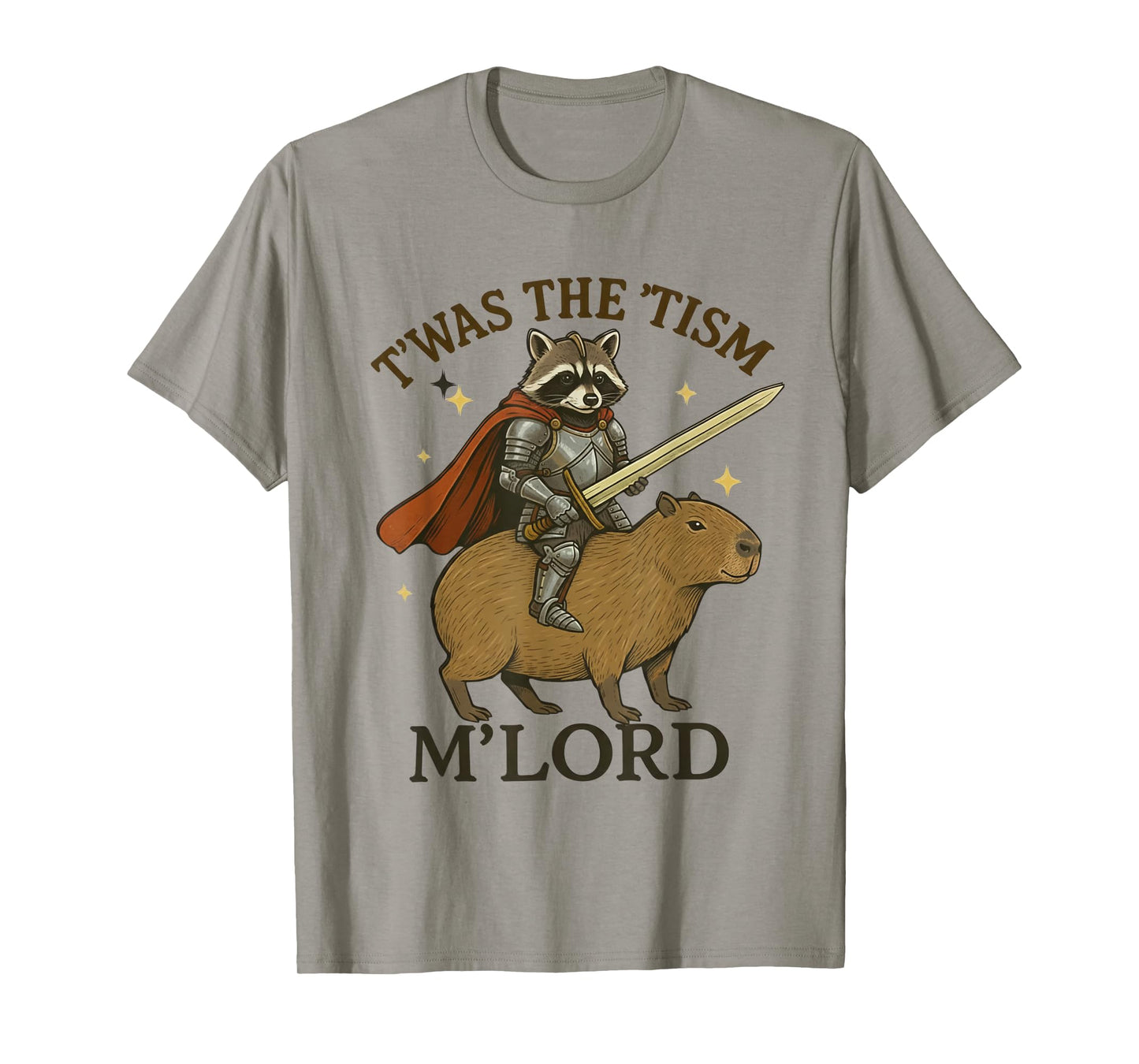 TWAS The Tism M Lord Funny Raccoon Vintage Capybara Autism T-Shirt