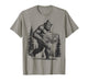 Thanksgiving Bigfoot Funny Sasquatch Carrying Turkey Autumn T-Shirt