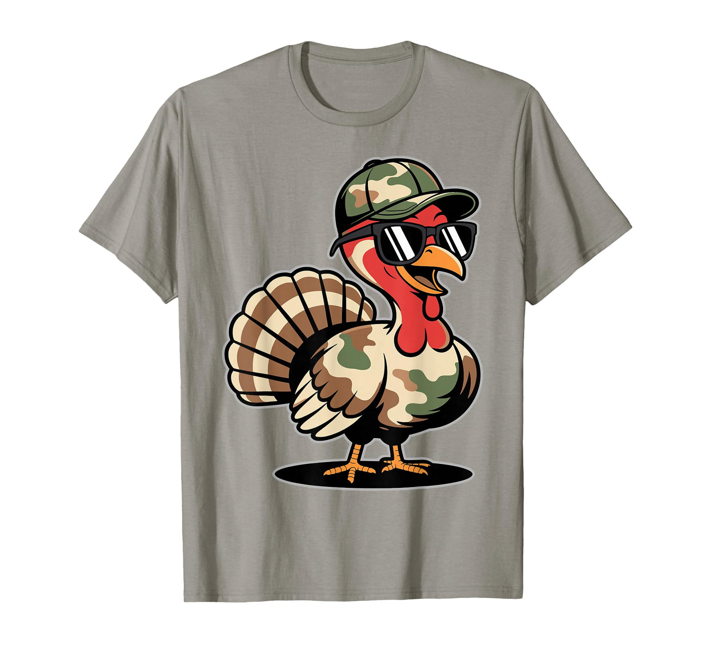 Camo Turkey Day Hunting Fall Thanksgiving Gifts T-Shirt