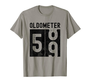 Oldometer 59th Birthday Funny Retro Turning 59 Years Old Men T-Shirt
