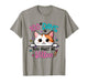 100 Days You Must Be Kitten Cat 100th Day of School Girl Kid T-Shirt
