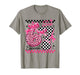 67 Leopard Checkered Six Seven Meme 6-7 Teachers T-Shirt