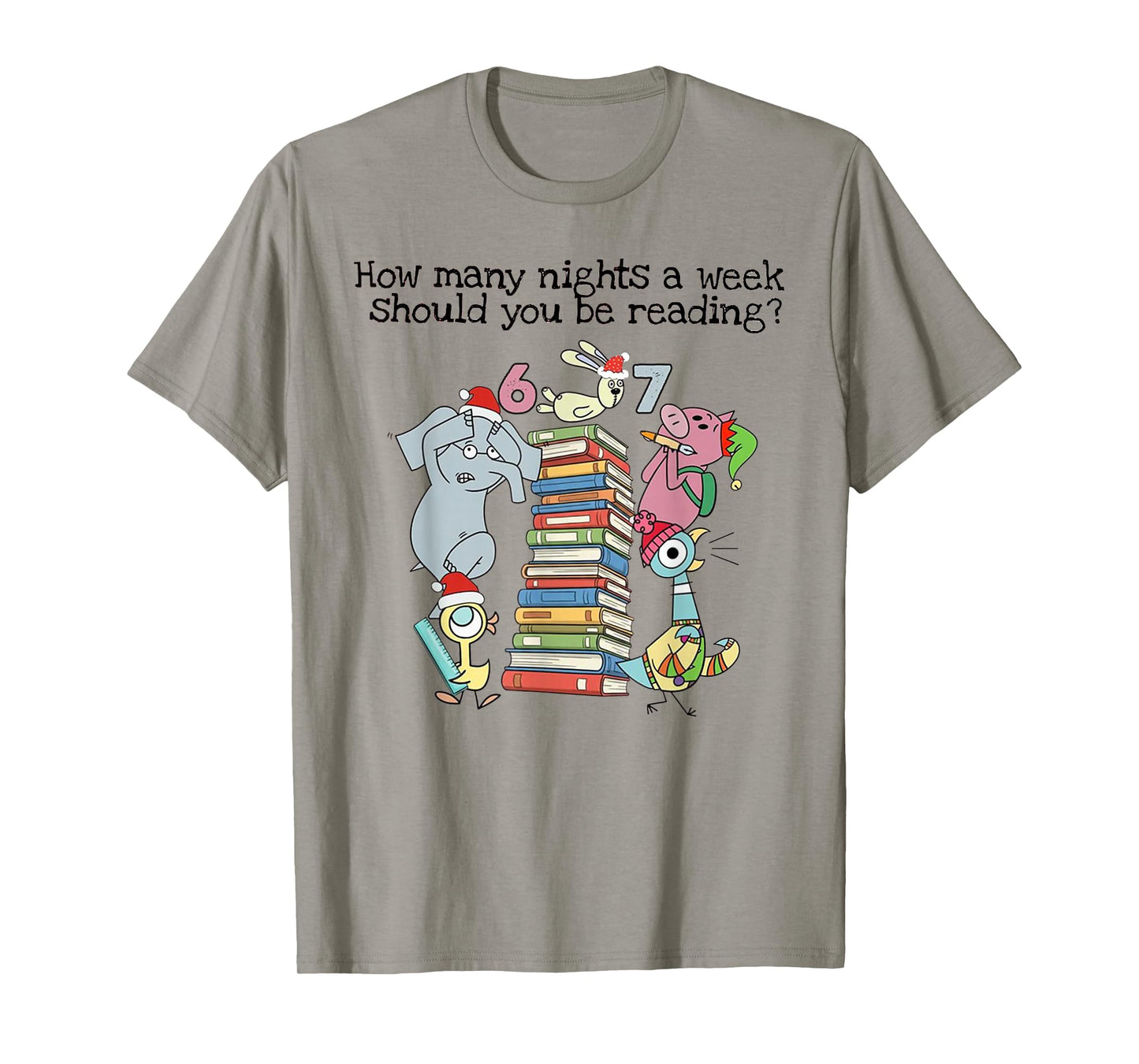 How Many Nights A Week Should You Be Reading 6 7 Christmas T-Shirt