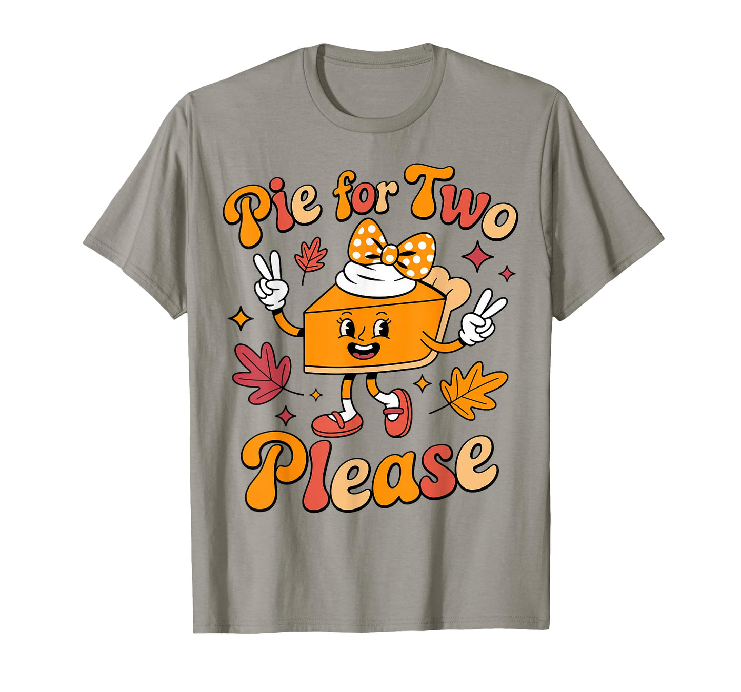 Pie for Two Please Thanksgiving Pregnancy Announcement Mom T-Shirt