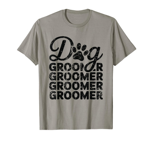 Dog Grooming Art for Men Women Pet Groomer T-Shirt