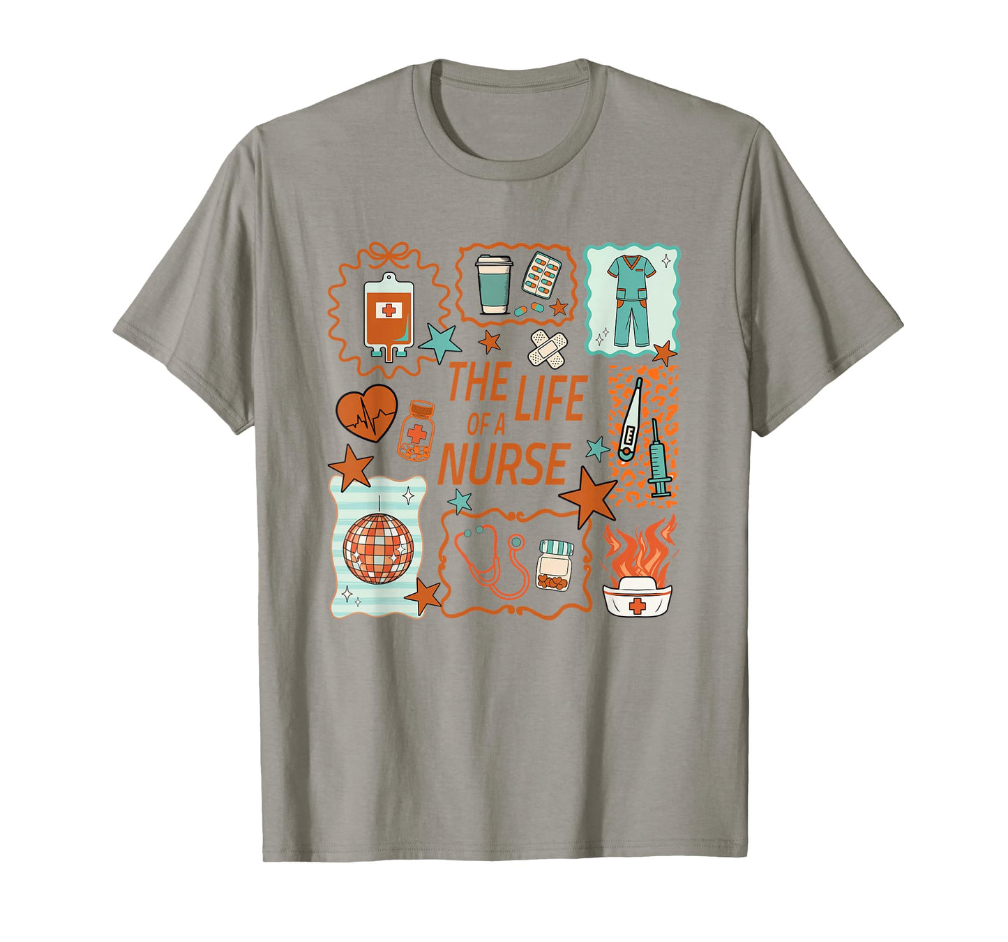 Women The Life of a Nurse Doodle Nursing Showgirl RN LPN NP T-Shirt