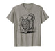 Line Art Norwegian Forest Cat Minimalist Wegies T-Shirt