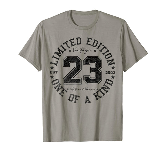 23 Year Old Gifts Vintage 2003 Limited Edition 23rd Birthday T-Shirt