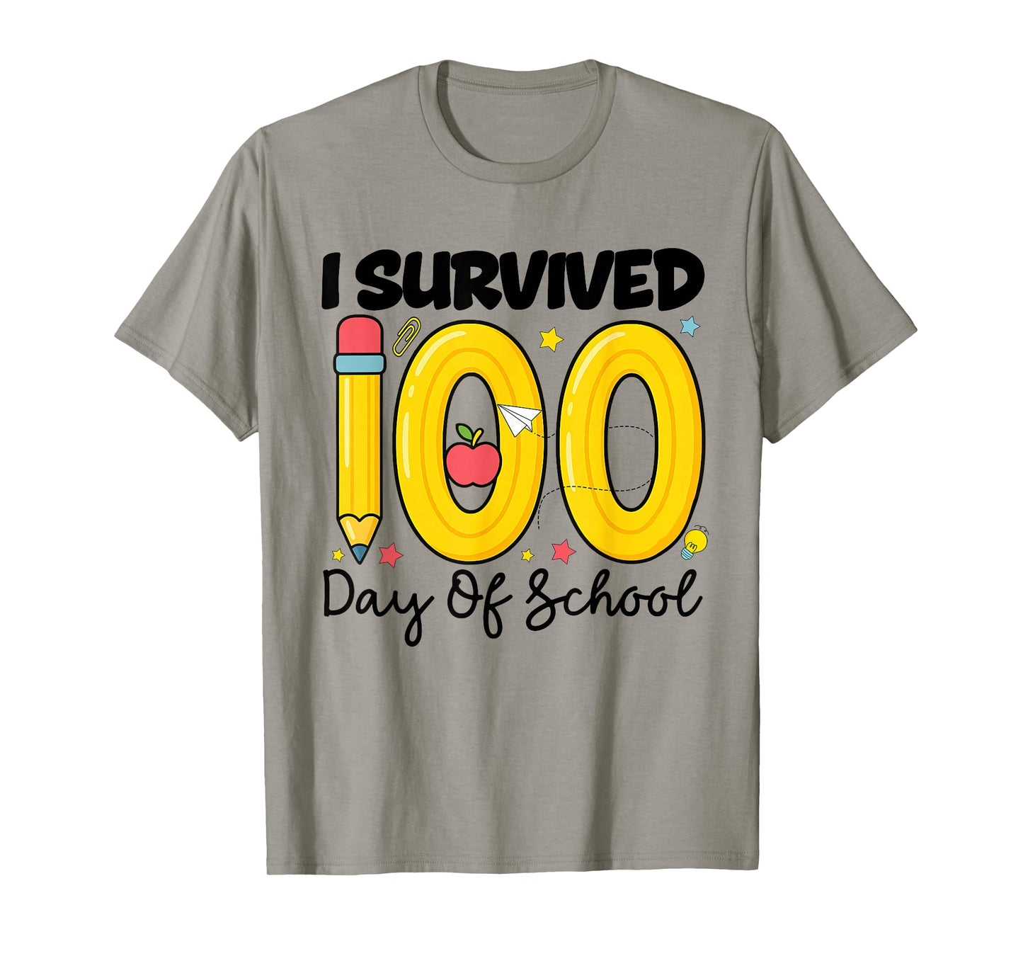 I Survived 100th Days of School Students Teachers 100 Days T-Shirt