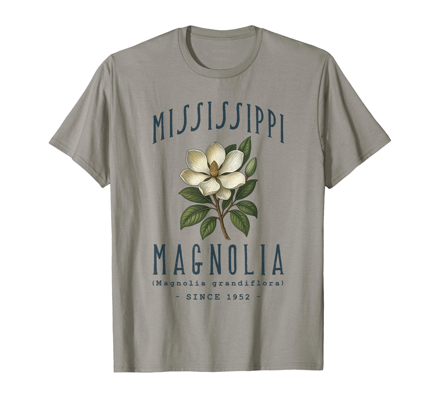 Mississippi Magnolia Flower Botanical Design T-Shirt