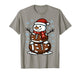 Christmas Football Snowman Kids Football Christmas Women Men T-Shirt