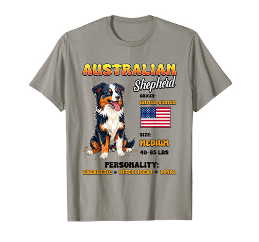 Australian Shepherd Design for Men Women Kids T-Shirt