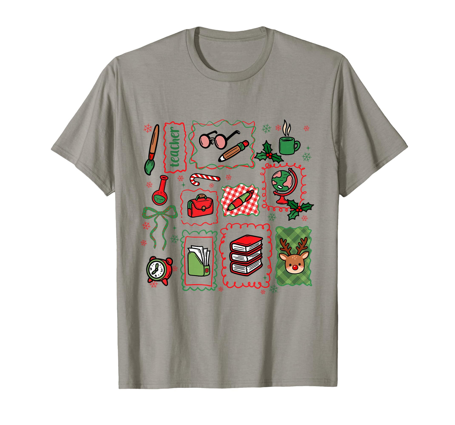 Christmas Teacher Squad Festive Holiday Xmas Teaching Women T-Shirt