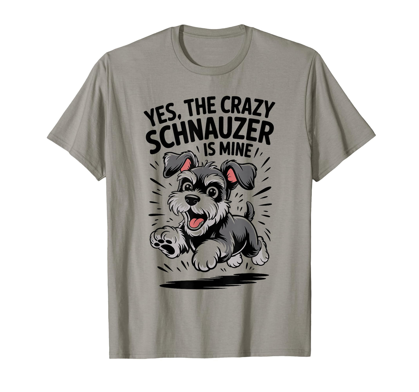 Cute Mini Small Dog Breed Owner Funny Miniature Schnauzer T-Shirt